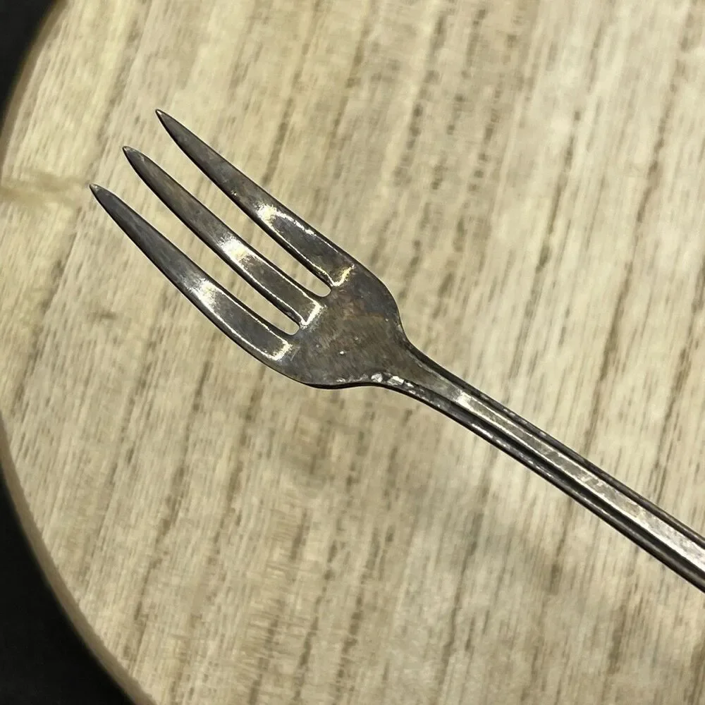 VTG Atq Gramercy Silver Plate E.p.n.s. Cocktail Seafood Fork Tarnished